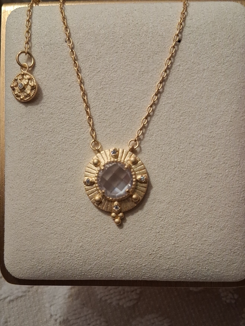 FREIDA ROTHMAN Brooklyn Coast Faceted Pendant Necklace 16"-18" New w/o tags
